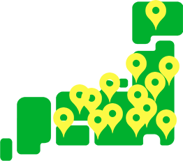 対応エリアの地図